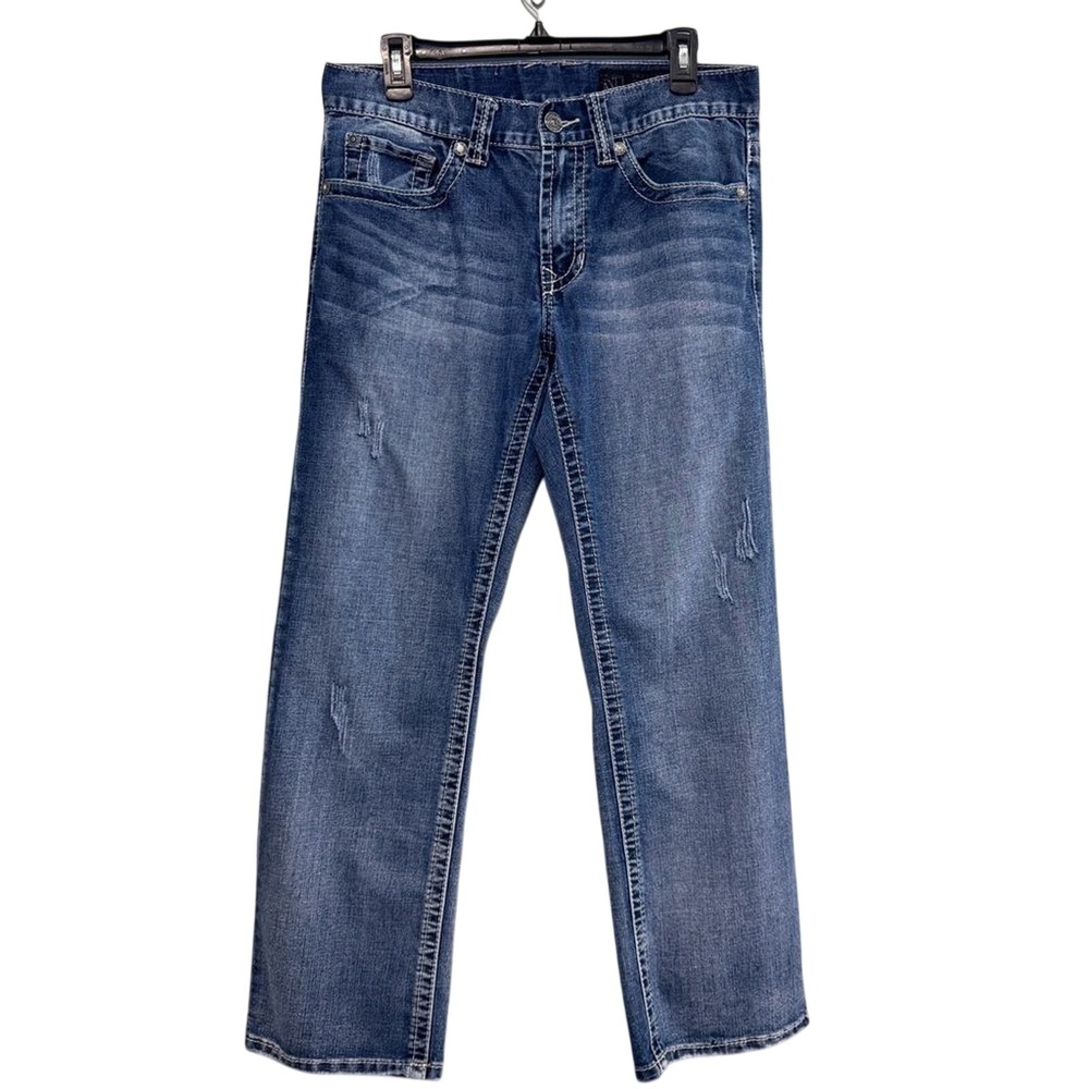 TK Axel Treadwell Weston Relaxed Straight Men's Denim Jeans 30x30 Distressed